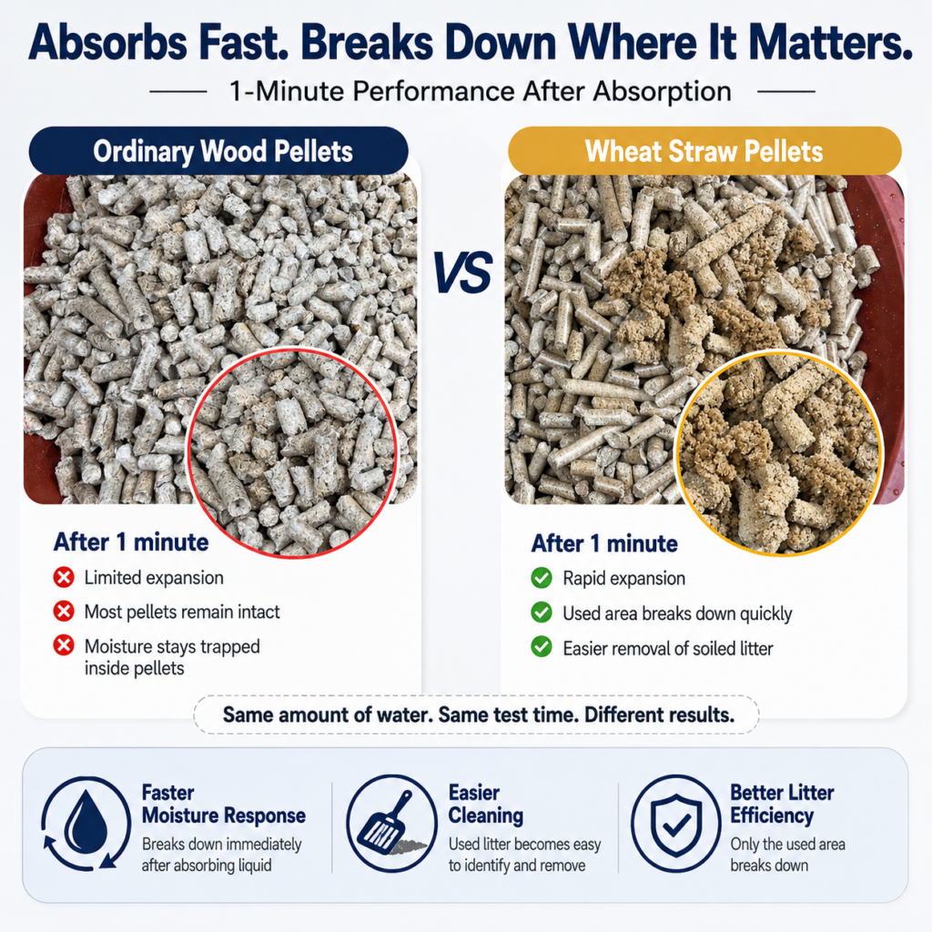 Advantages of Wheat Straw Cat Litter