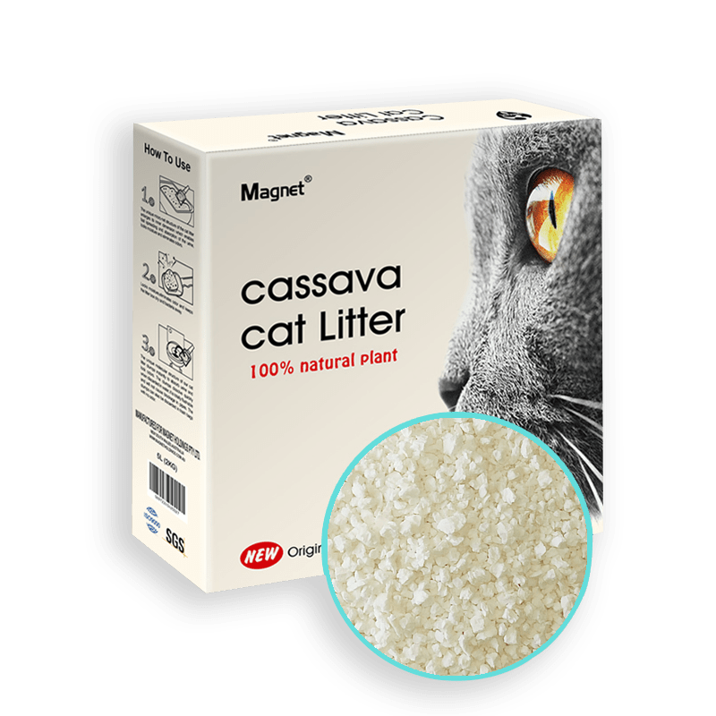 magnet cassava cat litter