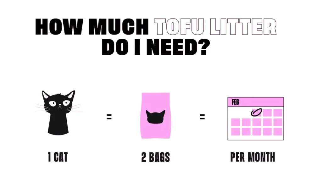 how much litter does a cat need per month