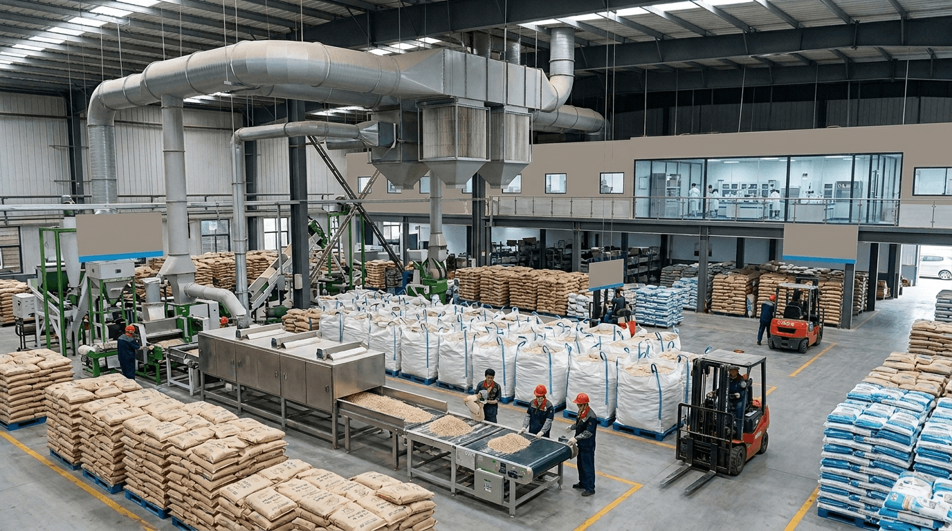 Industrial factory floor