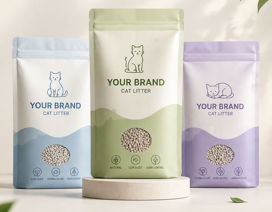 Custom cat litter packaging