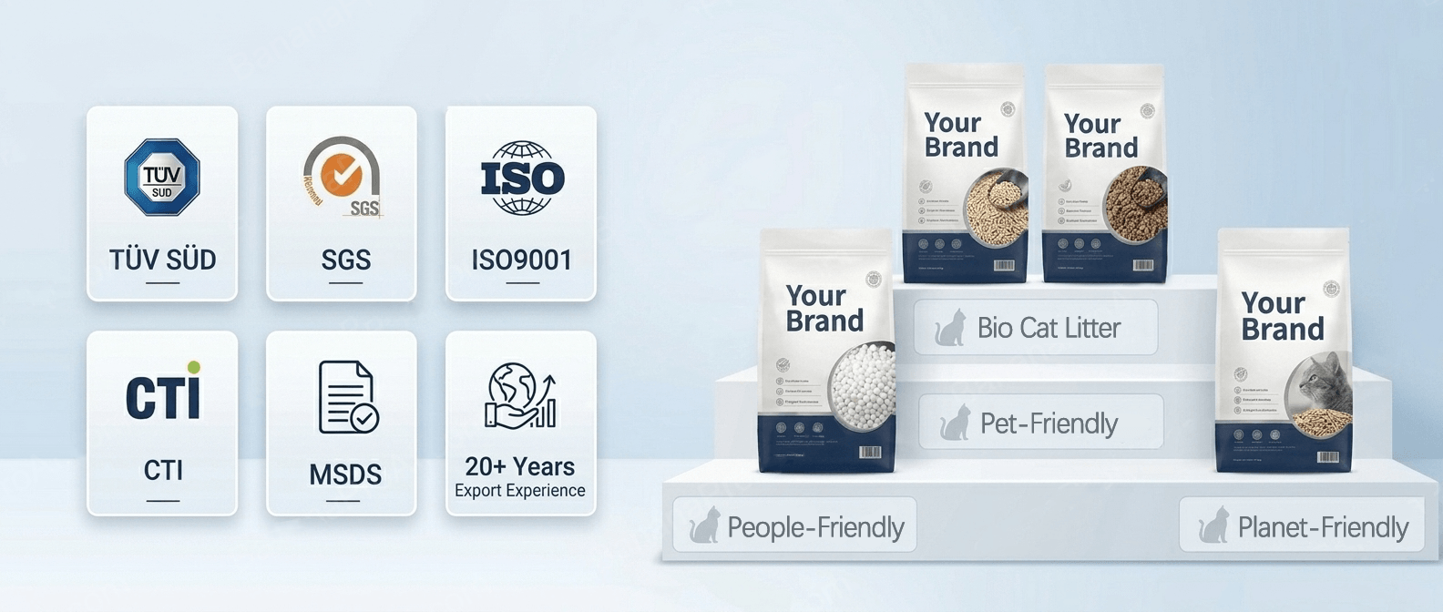 OEM custom cat litter