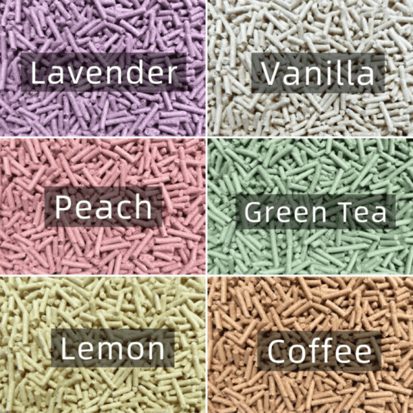 Scented tofu cat litter - natural, clumping and flushable