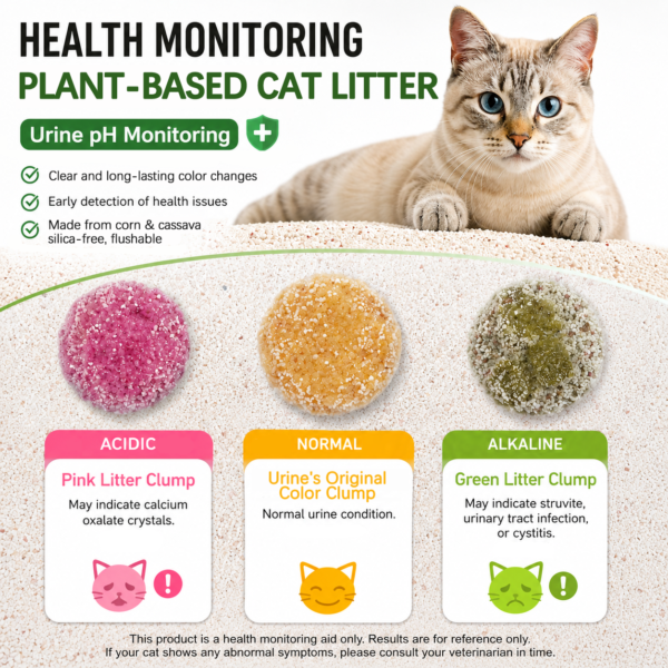 Cassava Health Monitoring Cat Litter color indicator