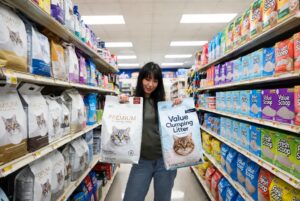 Comparison of premium vs budget cat litter