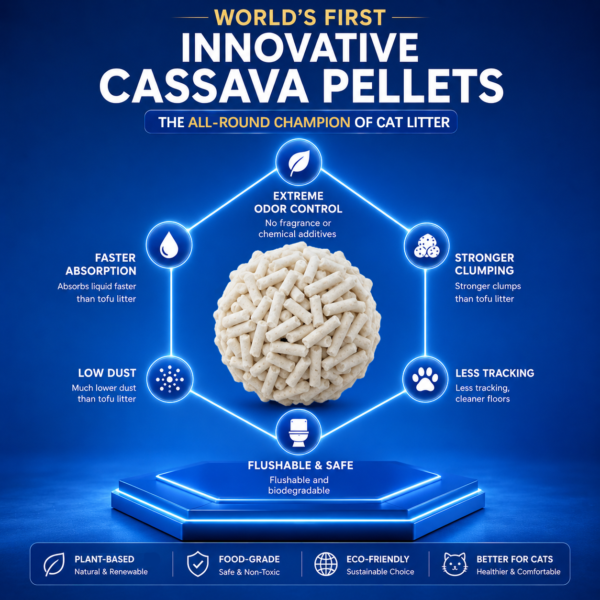 Pellet Cassava Cat Litter