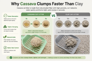 Why Cassava Clumps Faster Than Clay