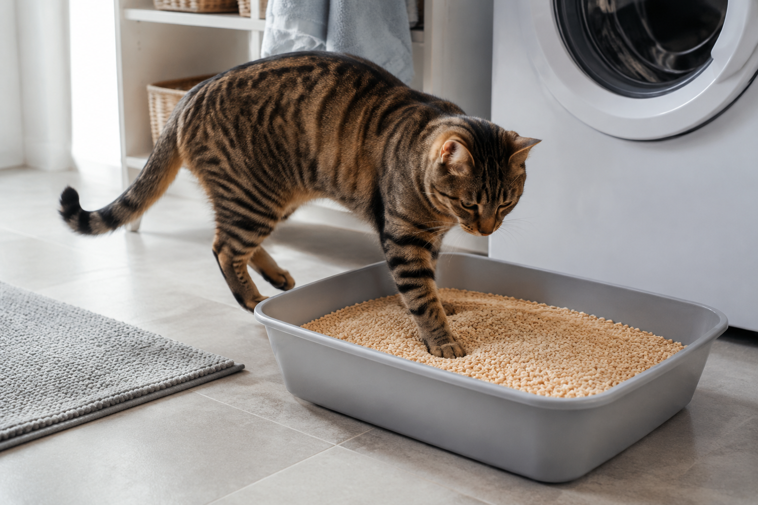 Plain bulk bags of tofu cat litter with natural plant fiber granules